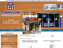 Tablet Screenshot of formigoniportas.com.br